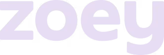 Zoey by OrdinaryFolk logo in light purple